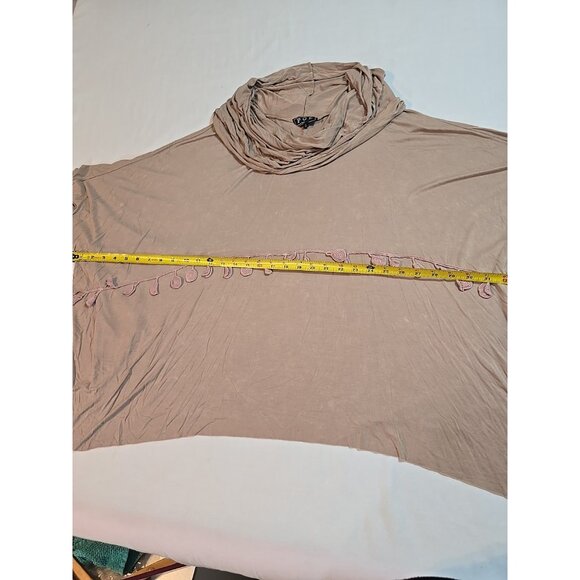 Pol lightweight women's poncho style top funnel neck layering oversized size S - Picture 9 of 16